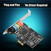 Pcie 5.1 Sound Card Pc Pci Express Surround 3d Audio Card With High Direct Sound Performance And Low Profile Support