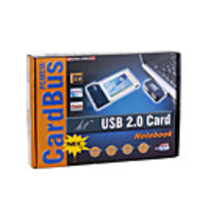 PCMCIA Cardbus to 2-Port USB 2.0 HUB Adapter for Laptop/Notebook