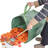 Pe Woven Material Large-Capacity Portable Garden Leaf Bag,  Green Leaf Garbage Bag Toy Storage Bag miniinthebox