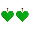 Peach Heart Gold Plated Alloy Earrings