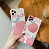 Peach Pattern IMD Case For Apple iPhone 11 Pro Max 8 Plus 7 Plus 6 Plus Max Back Cover
