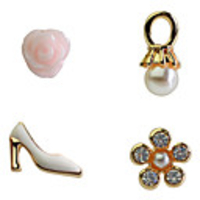 Pearl Acrylic Alloy Earring Sets(4 PCS)