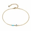 pearl anklet, 14k gold filled beaded tiny charm dainty handmade boho beach ankle bracelet for women