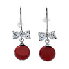 Pearl Earing Stud with Crystal Zircon
