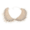 Pearl Flower Detachable Collar Necklace