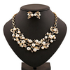 Pearl Jewelry Set Statement Ladies Vintage Party Work Casual Rhinestone Earrings Jewelry Gold / Silver For / Necklace miniinthebox