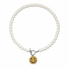 pearl pendant necklace for women, y2k fashion pearls strand for egirl eboy, dainty cute smiley toggle necklace jewelry for women girls miniinthebox