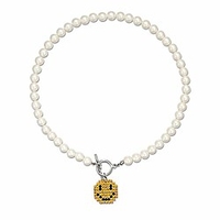 pearl pendant necklace for women, y2k fashion pearls strand for egirl eboy, dainty cute smiley toggle necklace jewelry for women girls miniinthebox