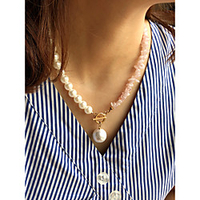 Pearl Pendant Necklace Patchwork Vintage Folk Style Cute Sweet Imitation Pearl Stone Alloy Green 45 cm Necklace Jewelry 1pc For Gift Prom Birthday Party Beach Festival miniinthebox