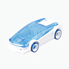 Peculiar DIY Brine Hybrid Car Toys(Blue)