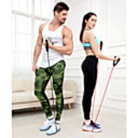 Pedal Resistance Band Exercise Resistance Bands Resistance Band / Exercise Tube 1 pcs Sports Latex Home Workout Gym Workout Exercise Fitness Portable Non Toxic Stretchy Strength Training Durable