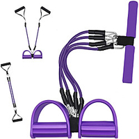 Pedal Resistance Band Sit-up Pull Rope Exercise Resistance Bands 1 pcs 2 Exercise Handles Sports TPE EVA Home Workout Yoga Gym Workout Portable Adjustable Stretchy Strength Training Durable miniinthebox