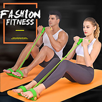 Pedal Resistance Band Sit-up Pull Rope Sports Latex Indoor Fitness Stretchy Muscular Bodyweight Training Muscle Building Weight Loss For All / Teenager miniinthebox
