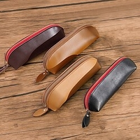 Pencil Case Pen Pouch Marker Bag Waterproof Creative Wear-Resistant PU Leather for School Office Business miniinthebox
