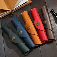Pencil Case Pen Pouch Marker Bag Waterproof Creative Wear-Resistant PU Leather for School Office Business miniinthebox