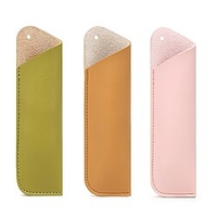 PencilCasePenPouchMarkerBag Waterproof Creative Wear-Resistant PU Leather for School Office Business miniinthebox