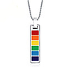 Pendant Necklace Necklace Rainbow Steel Stainless For LGBT Pride Cosplay Men
