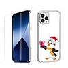 Penguin Case For Apple iPhone 12 iPhone 11 iPhone 12 Pro Max Unique Design Protective Case with Screen Protector Shockproof Back Cover TPU