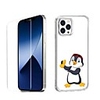 Penguin Case For Apple iPhone 12 iPhone 11 iPhone 12 Pro Max Unique Design Protective Case with Screen Protector Shockproof Back Cover TPU