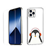 Penguin Case For iPhone 12 iPhone 11 iPhone 12 Pro Max Unique Design Protective Case with Screen Protector Shockproof Back Cover TPU