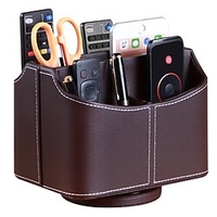 PenPencilHolderCup Wear-Resistant Multifunction Big Capacity PU Leather for Office Men Home miniinthebox