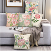 Peony Double Side Cushion Cover 5PC Soft Decorative Square Throw Pillow Cover Cushion Case Pillowcase for Bedroom Livingroom Superior Quality Machine Washable Indoor Cushion for Sofa Couch Bed Chair miniinthebox