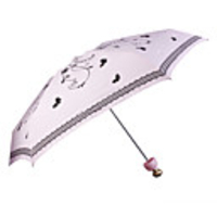 Perfume Bottle Umbrella with Painting-Pink