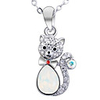Persian Cat Austrian Crystal Necklace
