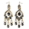 Persian Princess Resin Gem-Studded Hollow Earrings