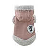 pet clothes,  winter warm coat chien dog pajamas pet clothes clothing small puppy hoodie coat cotton-padded jacket custome apparel (khaki)