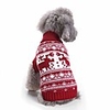 pet dog christmas sweater knitted pullover small dog sweater puppy winter sweatershirt hoodies dog clothes (xx-large, 1-deer)