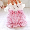 Pet Dog Clothes Spring and Summer Clothes Cute Plaid Skirt Cat Small Dog Than Bear Thin Clothing miniinthebox