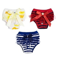 Pet Dog Physiological Pants Bitch Menstrual Pants Anti-estrus Female Dog Striped Pants miniinthebox
