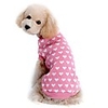 pet dog sweater coats love heart pet dog sweater cute puppy pullover sweater knitwear tops doggy clothes pink