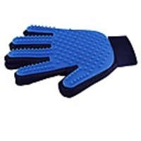 pet hair remover glove - gentle pet grooming glove brush - deshedding glove - massage mitt with enhanced five finger design - perfect for dogs amp; cats with long amp; short fur -1 pack (left-hand)