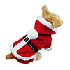 pet puppy dog christmas clothes santa claus jumpsuit coat hoodie doggy (santa jumpsuit,  x-large)