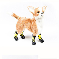 Pet Socks Autumn And Winter New Cartoon Shoes Dog Waterproof Socks Teddy Golden Wool Non Slip Warm Foot Cover miniinthebox