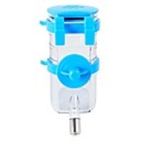 pet water bottle dispenser,  no drip automatically hanging dog water bottle with stainless steel pipe for puppy rabbit small animals cage water feed,  350ml