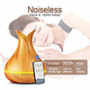 Petals Wood Grain Shape 400ml Aroma Essential Oil Diffuser Ultrasonic Air Humidifier with Wood Grain 7 Color Changing LED Lights for Office Home