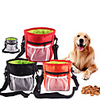 Pets Treat Pouch Bag Portable Mini Durable Solid Colored Fashion Oxford Cloth Black Red Gray