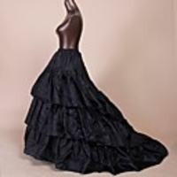Petticoat Hoop Skirt Tutu Under Skirt 1950s Black Petticoat / Crinoline