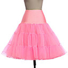 Petticoat Hoop Skirt Tutu Under Skirt 1950s Pink Ink Blue Ivory Petticoat / Crinoline