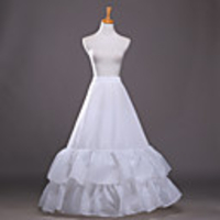 Petticoat Hoop Skirt Tutu Under Skirt 1950s Spandex White Petticoat / Crinoline