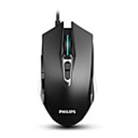 PHILIPS G505 Wired USB Laser Gaming Mouse Led Breathing Light 800/1200/1600/2400 4 Adjustable DPI for PC Laptop