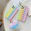 Phone Case For Apple Back Cover Fidget Case iPhone 12 Pro Max 11 SE 2020 X XR XS Max 8 7 Shockproof Dustproof Fidget Toys Heart TPU miniinthebox