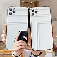 Phone Case For Apple Back Cover iPhone 11 Pro Max SE 2020 X XR XS Max 8 7 6 Shockproof Dustproof Mirror Tile TPU miniinthebox