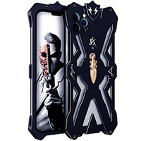 Phone Case For Apple Back Cover iPhone 12 iPhone 12 Pro Max iPhone 12 Pro iPhone 12 Mini Shockproof Dustproof Pattern Geometric Pattern Armor Metal miniinthebox