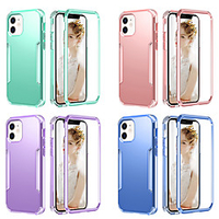 Phone Case For Apple Back Cover iPhone 12 iPhone 12 Pro Max iPhone 12 Pro iPhone 12 Mini Shockproof Dustproof Solid Colored TPU PC miniinthebox