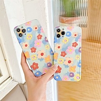 Phone Case For Apple Back Cover iPhone 12 iPhone 12 Pro Max iPhone 12 Pro Shockproof Dustproof Pattern Flower TPU miniinthebox