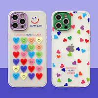 Phone Case For Apple Back Cover iPhone 12 iPhone 12 Pro Max iPhone 12 Pro Shockproof Dustproof Translucent Heart TPU miniinthebox